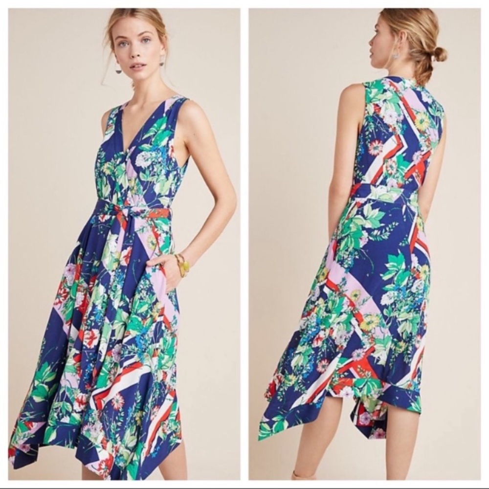 NWOT Maeve Spirited Midi Dress